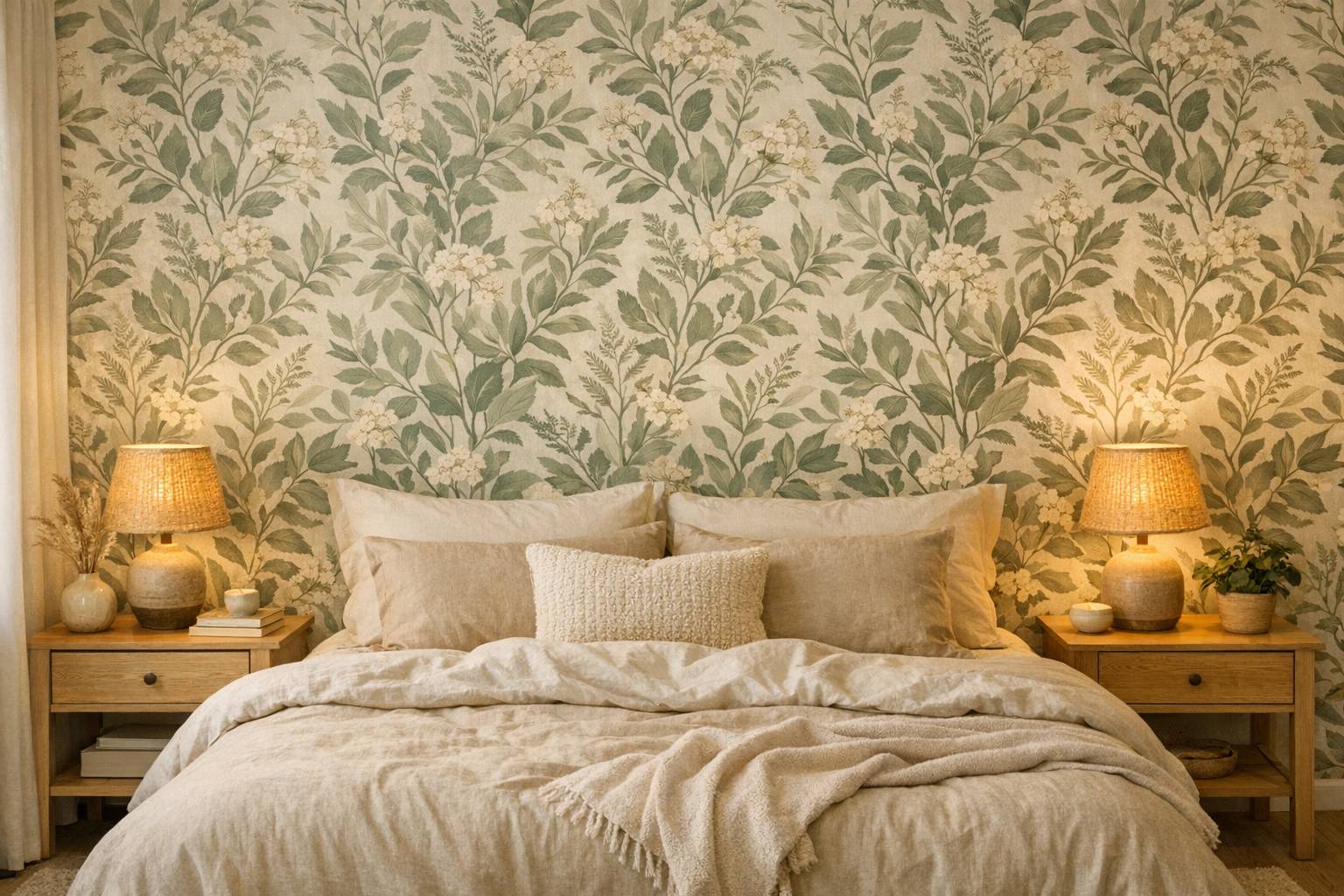 10 razones para usar papel pintado de flores para decorar tu dormitorio