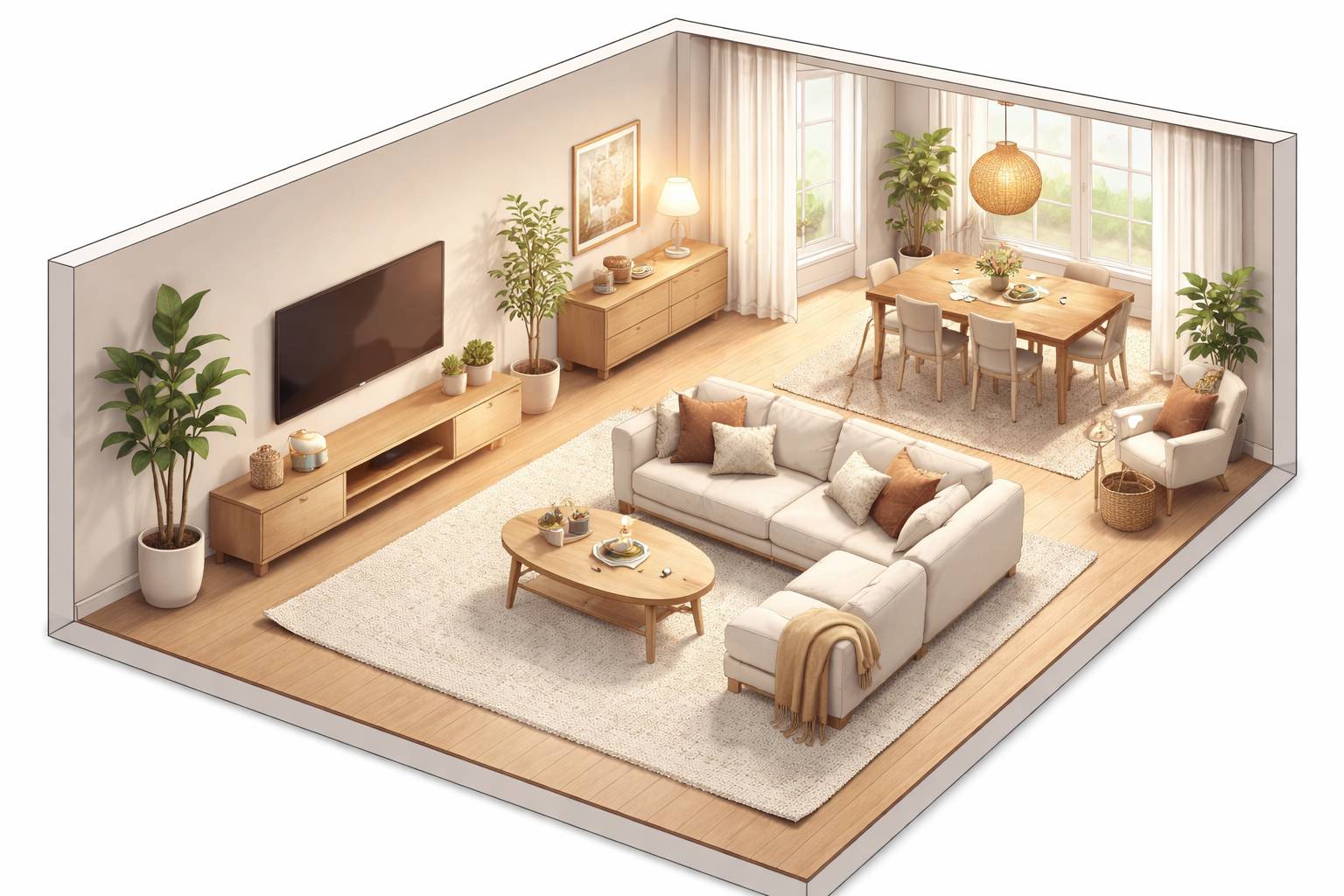Cómo distribuir un salón rectangular: 5 planos fáciles para evitar el efecto pasillo