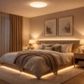 Iluminación por capas en el dormitorio: cómo combinar techo, mesillas y luz indirecta para un ambiente acogedor