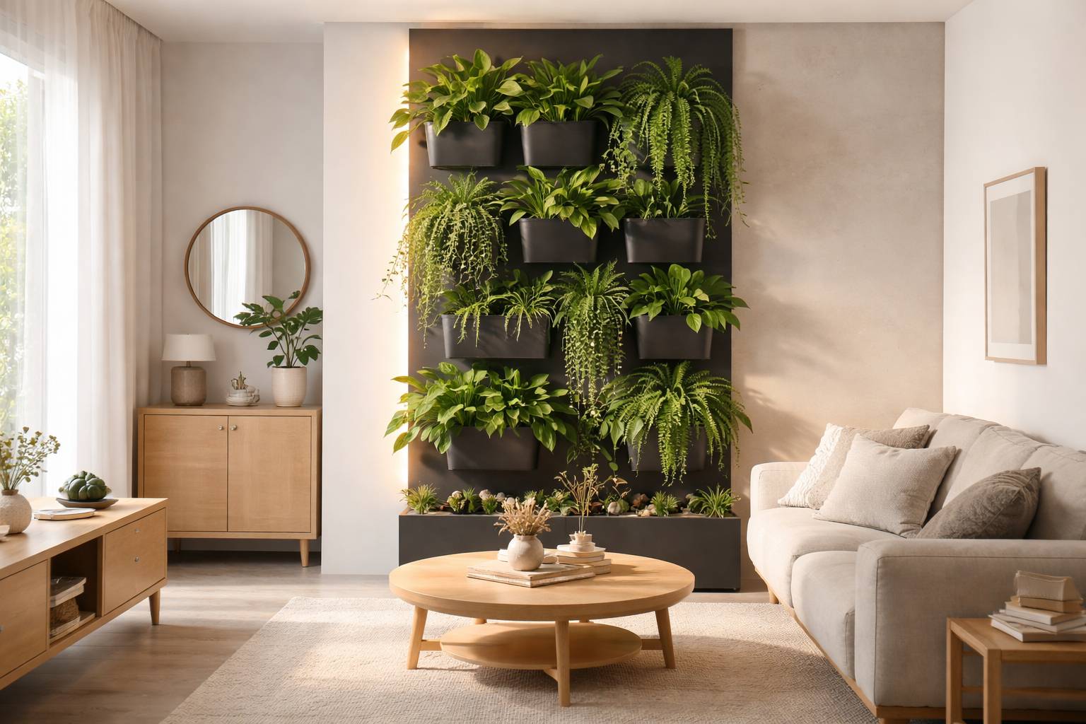 Jardín vertical en casa: opciones con y sin riego para paredes pequeñas (y errores a evitar)
