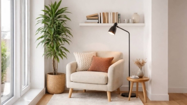 Rincón de lectura en 1 m²: 9 ideas para crearlo con un sillón, una lámpara y poco espacio